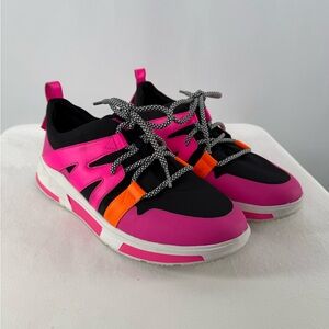 Fitflop‎ Athletic Sneakers in Pink Black Size 11